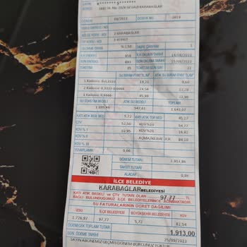 İzmir Büyükşehir Belediyesi Bir Eve İki Bin Lira Su Faturası