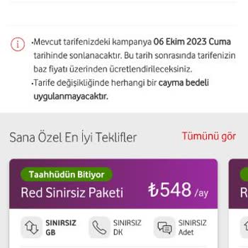 Vodafone'un Tarife Değişikli Fahiş Ücretlendirme Dayatması
