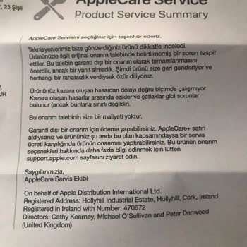 Apple Türkiye Servis İlgisizliği