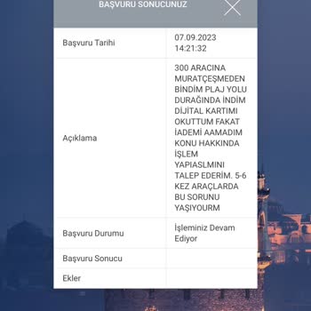 BELBİM (İstanbulkart) Silivri Araçlarından İade Alamıyorum