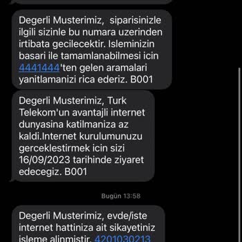 Türk Telekom Randevu Verip Gün Boyu İletişime Geçmiyor