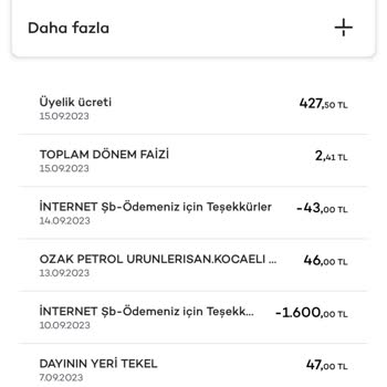 Akbank Yıllık Üyelik Ücreti Yıllık Kart Aidatı Ücreti.