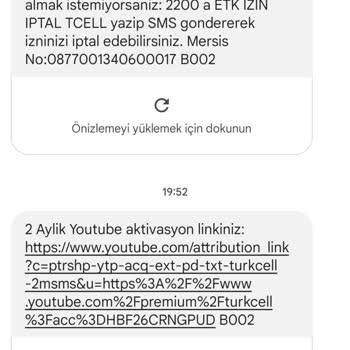 Turkcell Hediyem Gelmedi. Youtube.com Premium