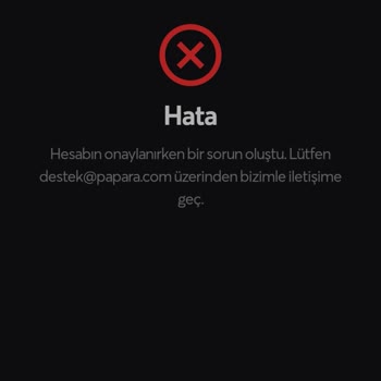 Papara Hesap Onaylama Engeli