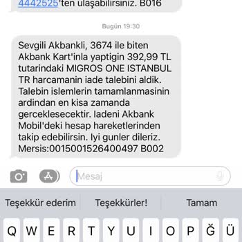 Migros Sanal Market Personeli