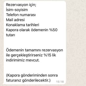 TÜRSAB TURİZM BUNGALOV REZERVASYONU HAKKINDA ŞİKAYET