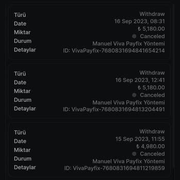 Casinoviva Siteye Yatırdığım Parayı Çekemiyorum