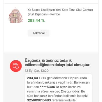Hepsiburada Ürünün İptalini Sağlayıp Yüksek Fiyatta Satmaları