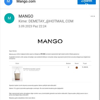 Mango Stoktaki Ürünü Fiyatı Artırmak İçin İptal Etti