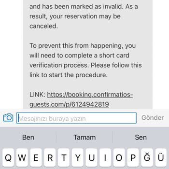 Booking.com Kartımdan Haksız Para Çekti