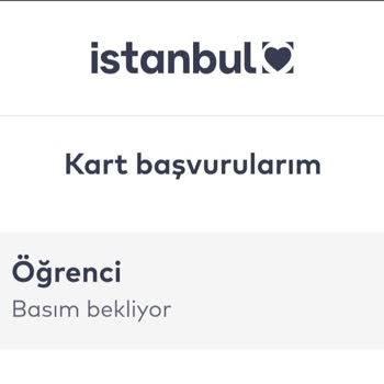 İstanbul Kart Basım Bekleniyor