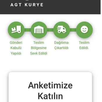 AGT Kurye (aynigunteslim.com) Siparişimi Teslim Etmedi Fakat Teslim Edildi Diyor