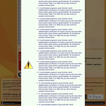 Ösym Tercihi Sorunlar Yaşıyorum