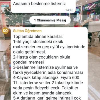 Milli Eğitim Bakanlığı (MEB) Okullarda İstenen Aidat Ve Paralar