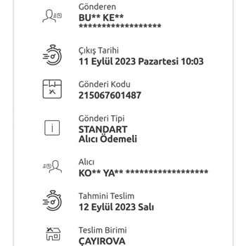 Koçtaş İadem Kabul Edilmedi