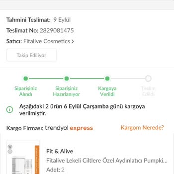 Trendyol Ekspres Tarafından Kaybedilen Kargo