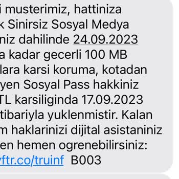 Vodafone Haftalık Sınırsız Sosyal Medya Paketinde Fiyat Ödemesi Yazmıyor