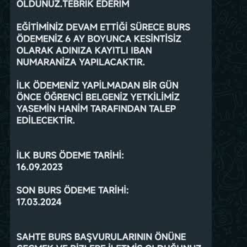 Anadolu Vakfı Bursuyla İlgili Şüpheli Durum