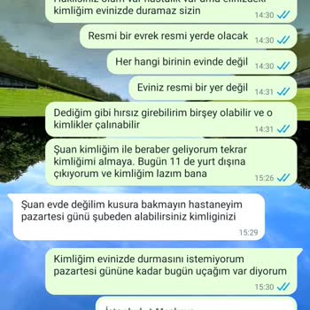 PTT Kargo Çalışanı Bana Ait Olan Kimliğimi Evine Götürdü