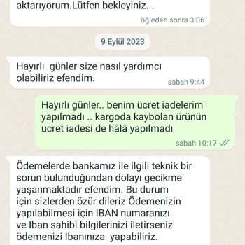 Sefamerve Ücret İadesi Yapılmıyor