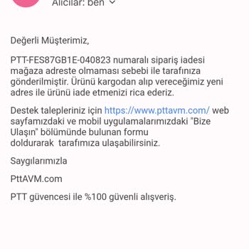 Epttavm Den Alınan Ürün Satıcının Bulunamama Sebebi İle Şubede