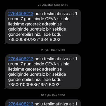 CEVA Logistics İade Talebim Karşılanmıyor