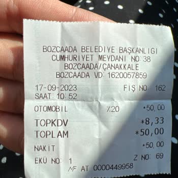 Bozcaada Belediyesinin Haksızca Aldığı Araç Parası