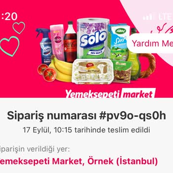Yemeksepeti Market Eksik Teslimat Yaptı Ve 1 Saattir Bekliyorum
