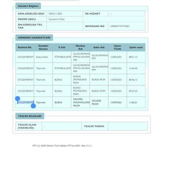 PTT Kargo Teslimat Gecikmesi Hakkın