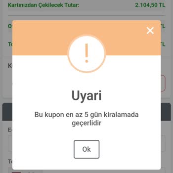 Obilet Araç Kiralamada Yanıltıcı Başlık