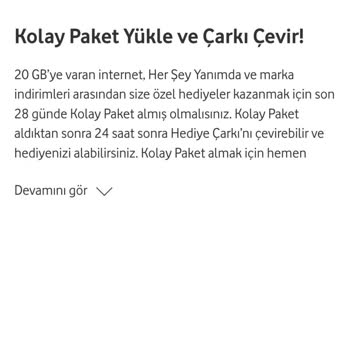 Vodafone Faturalıya Geçtim 30 GB Silindi