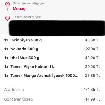 Yemeksepeti Eksik Ve Kalitesiz Ürün