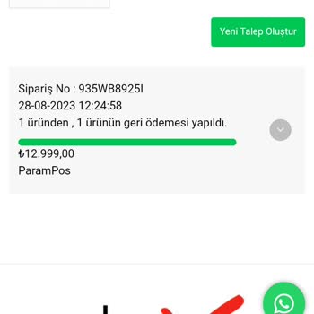 Rubrax İade Edilen Ürünün Parası Yatmadı