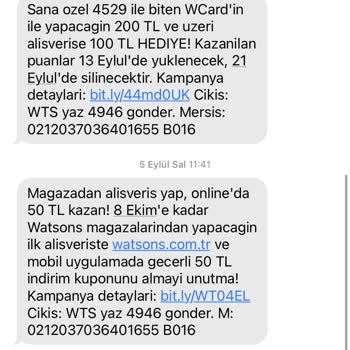 Watsons Söz Verdiği Puanımı Vermedi