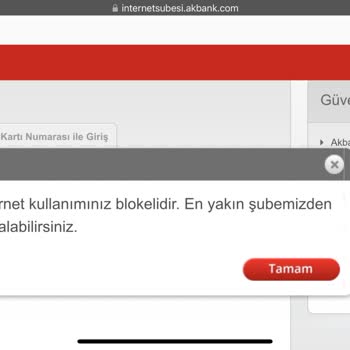 Akbank Mobil Erişim Kısıtlaması Ve Müşteri Hizmetlerine Bağlanamama