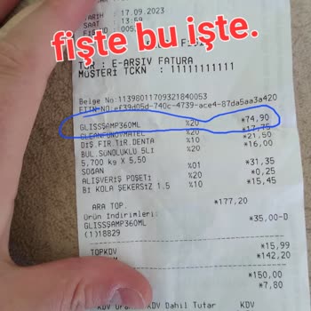 A101 39 TL'ye Aldığım Şampuana 74 Lura Verdim.