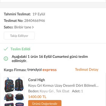 Trendyol'da Eksik Ürün Gönderimi