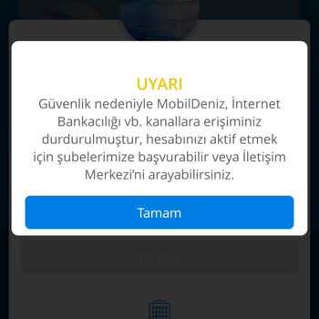 Denizbank Mobil Bankacılık Ve Kartlarım Güvenlik Nedeniyle 3 Gündür Kapalı