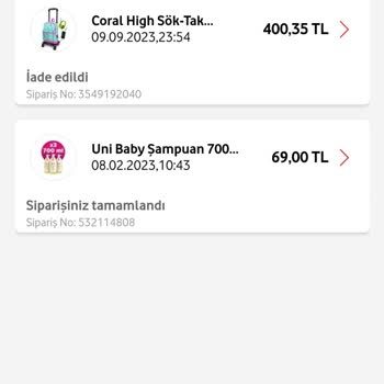 Atlas Kırtasiye Vodafone Yanımda Gönderilmeyen Ürün