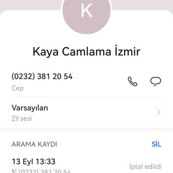 Kaya Camlama Eksik Ve Ayıplı Ürün