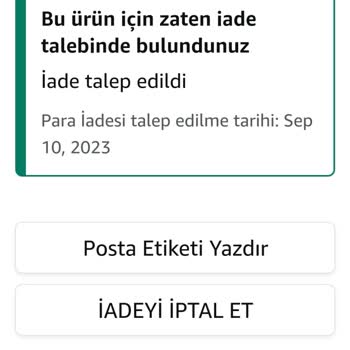 Amazon Hazırlık Aşamasında İptal Ettiğim Ürünle Param Bloke Edildi.