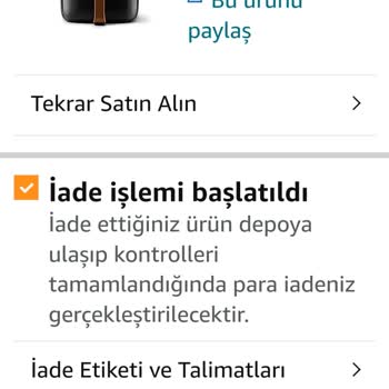 Amazon Hazırlık Aşamasında İptal Ettiğim Ürünle Param Bloke Edildi.