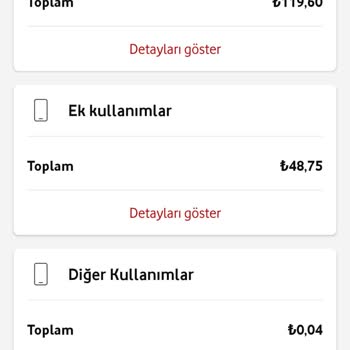 Vodafone Fatura Ek Ücret Alınması