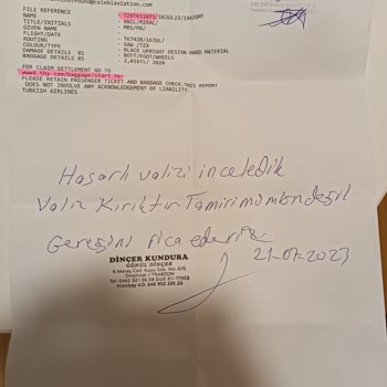 Bavulumu Parçalayan Anadolu Jet'in İlgisizliği