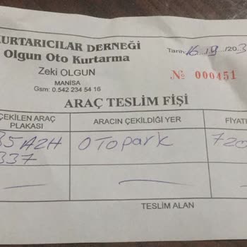 Yediemin Otopark Manisa Sanayi Otoparkına Haksiz Çekilen Aracım İçin Ücret İadesi