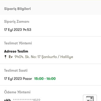Siparişim Gelmedi. Şok Market.