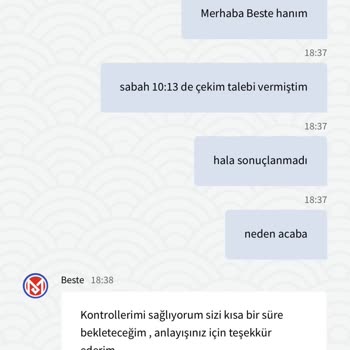 Mottobet Çekim Talebimi Sonuçlandırmadı