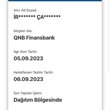 QNB Finansbank Kredi Kartım Uzun Süredir Dağıtımda Görünüyor