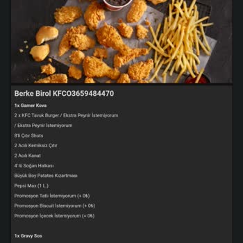 KFC Turkiye Eksik Ürün İade Talep Edemiyorum. Kimseye Ulaşamıyorum