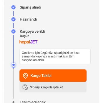 hepsiJET Kargomun Zamanında Teslim Edilmemesi